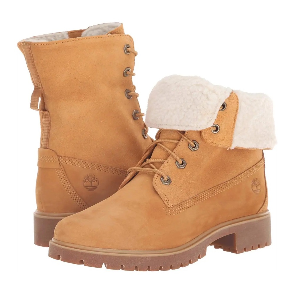 Timberland Jayne Waterproof Teddy Fleece Fold Down Boots